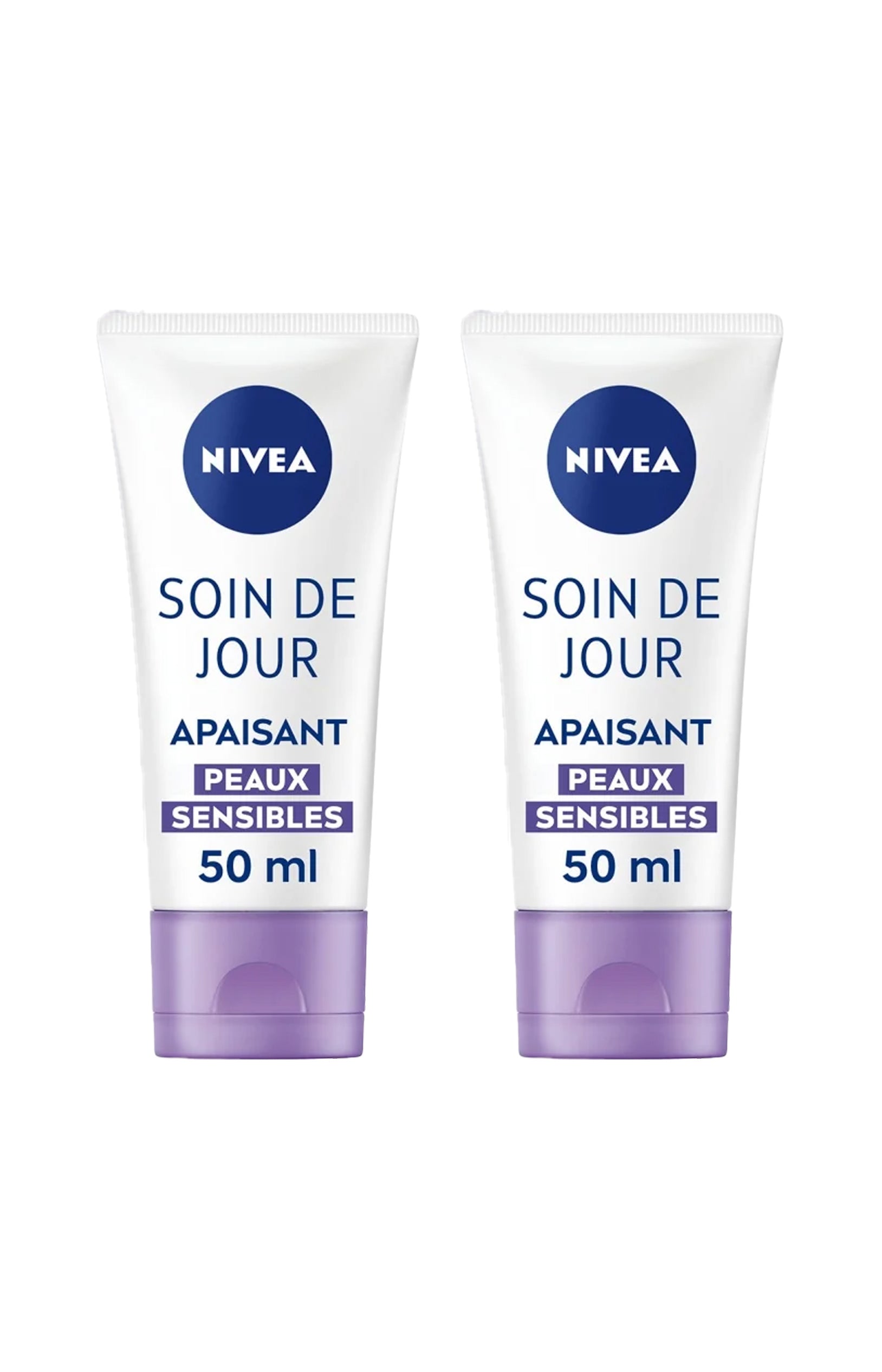 2 crèmes de jour apaisantes & hydratantes SPF 15 - Sensitive - 50 ml