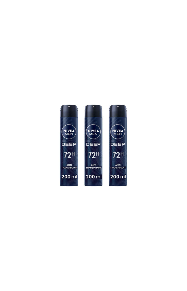 3 déodorants anti-transpirants anti-bactériens 72 h - Homme - 200 ml