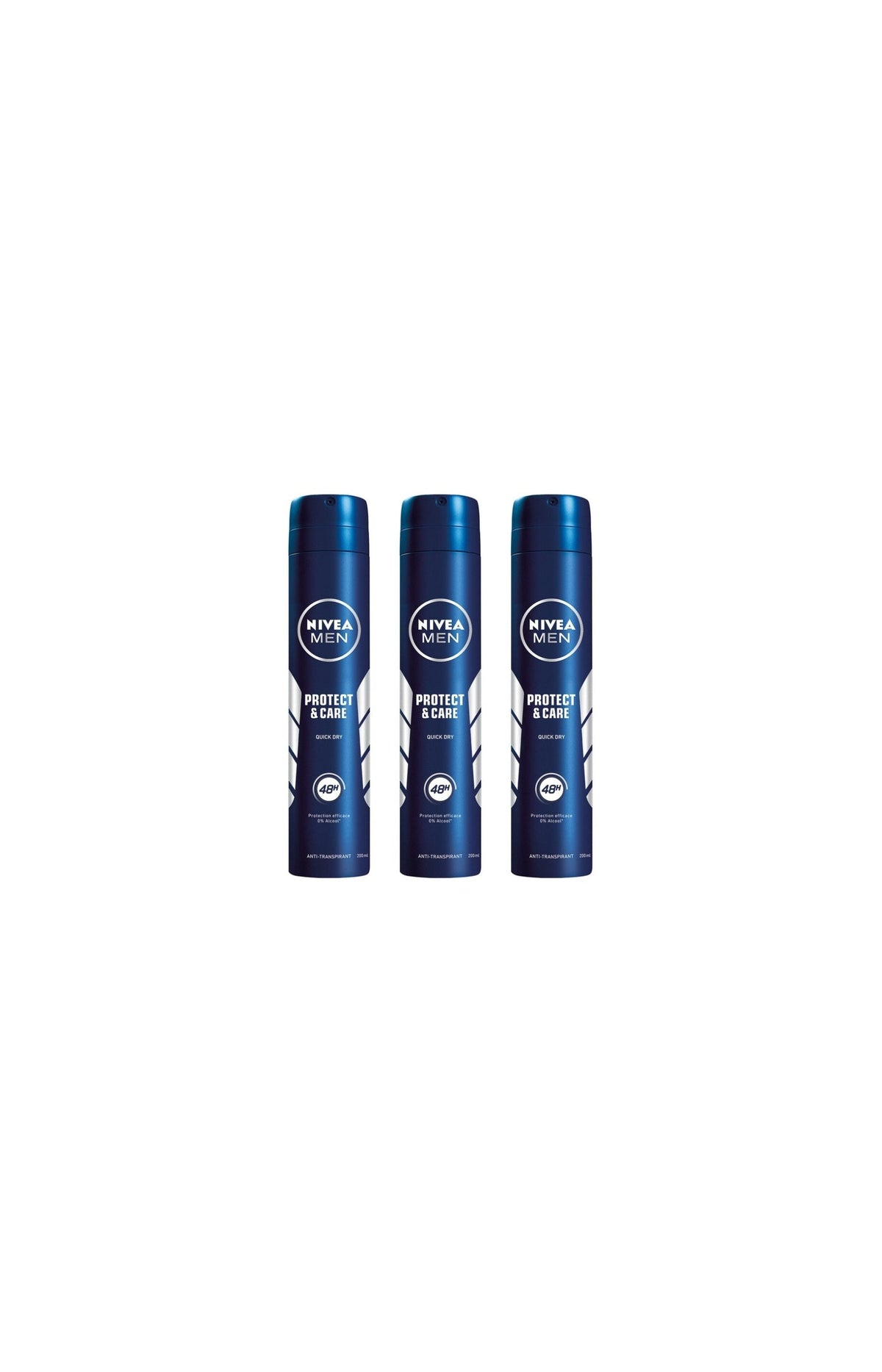 3 déodorants anti-transpirants 48 h - Homme - 200 ml