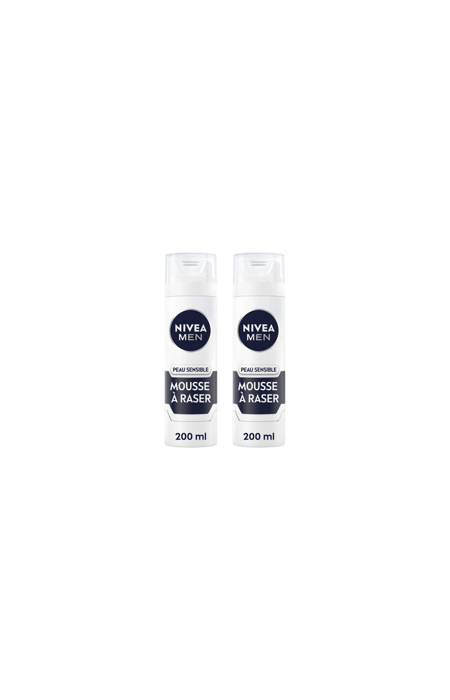 Mousses à raser - Peaux sensibles - Homme - 2 x 200 ml