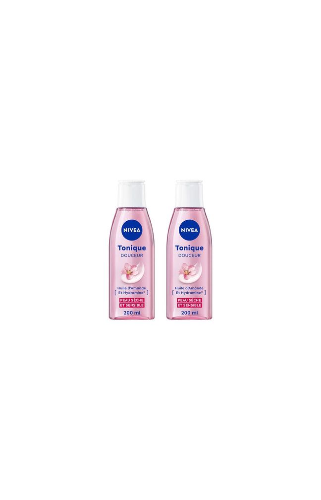 2 lotions toniques - Douceur - Huile d'amande douce - Peaux sèches & sensibles - 200 ml