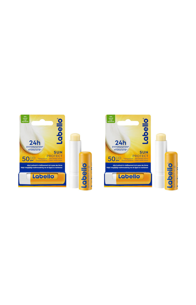 2 baumes à lèvres SPF 50 - Sun Protect - Beurre de karité - 4,8 g