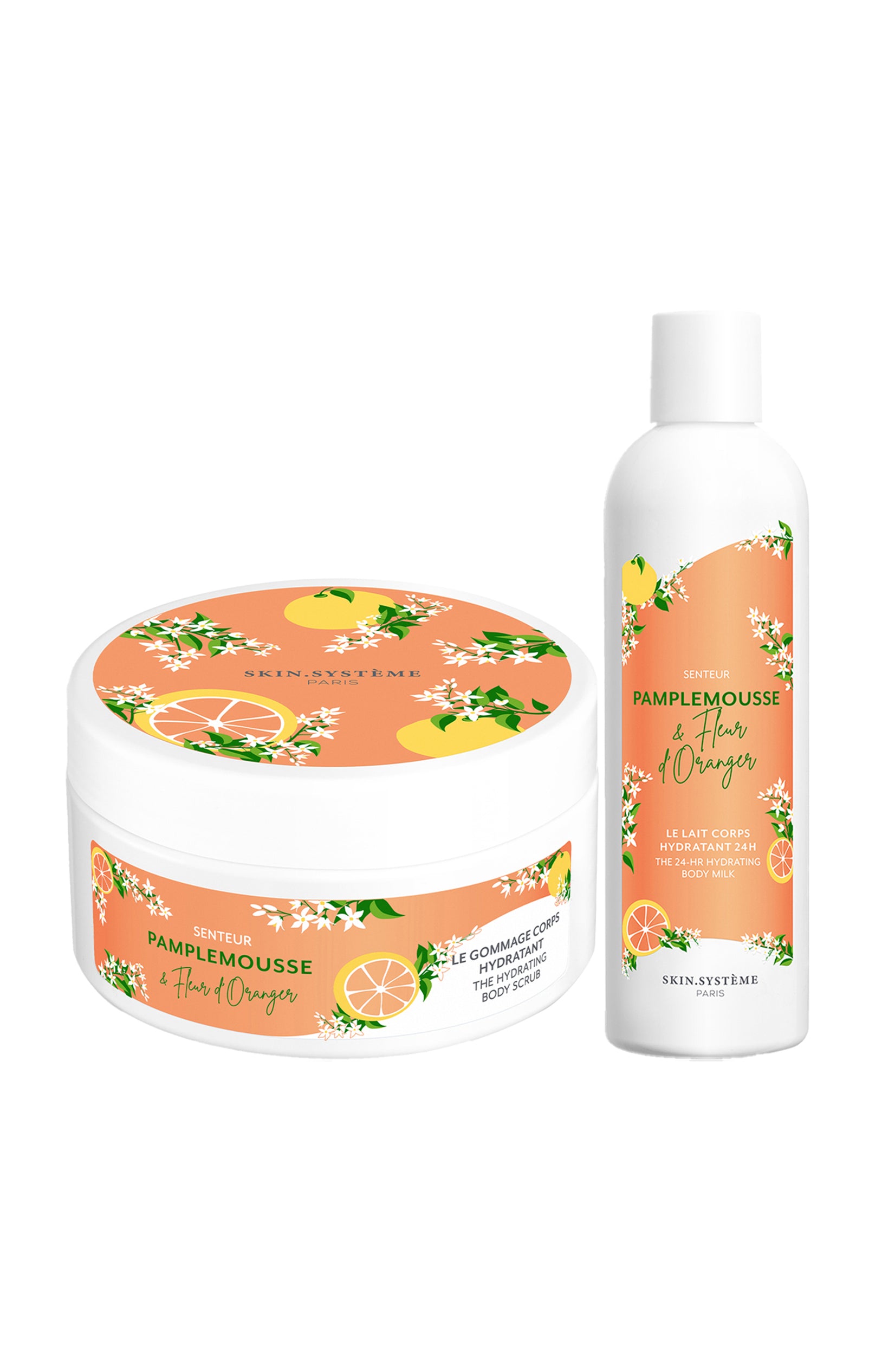Gommage & lait hydratant - Pamplemousse & fleur d'oranger - Corps