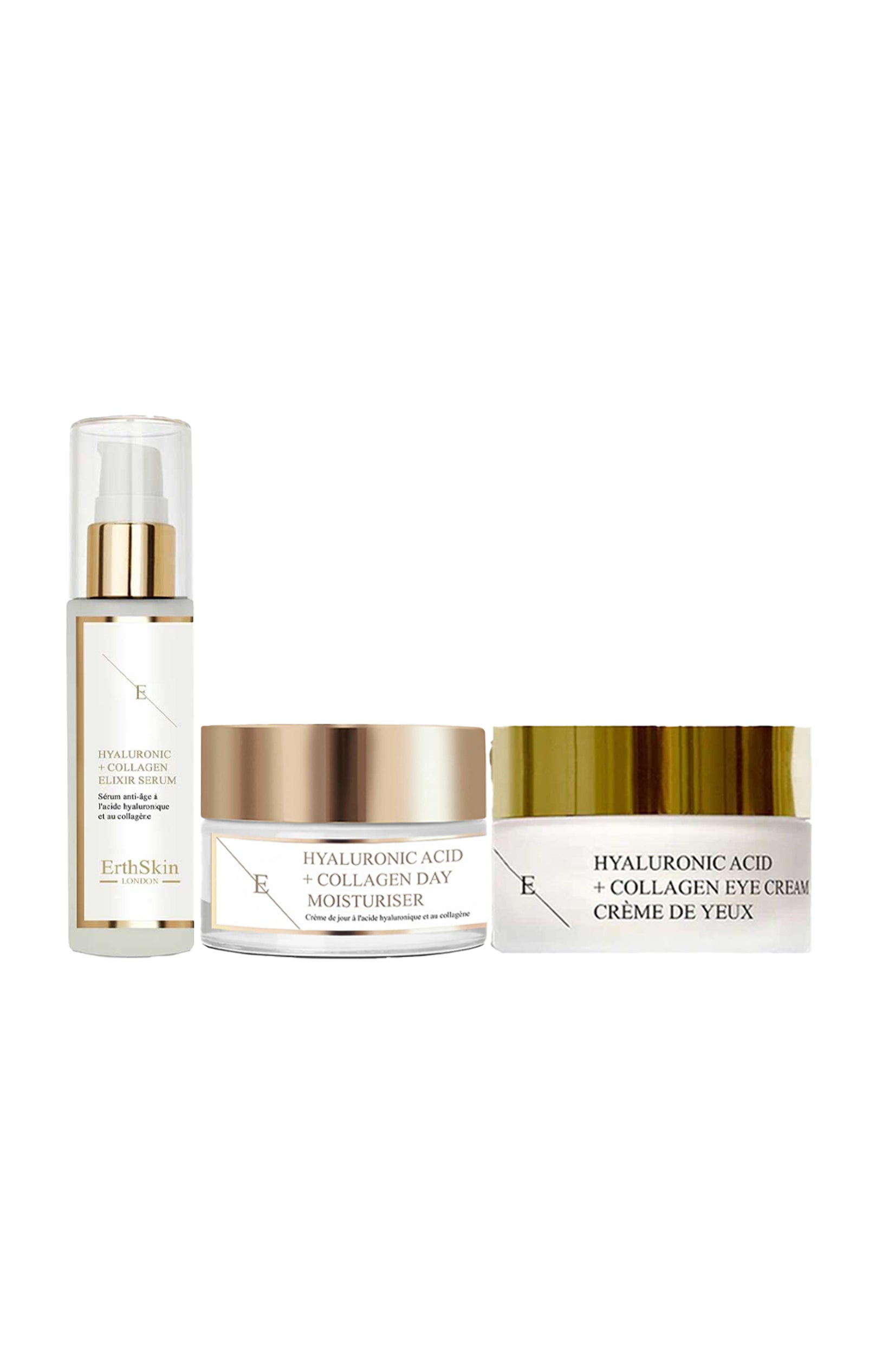 Routine anti-âge - Acide hyaluronique & collagène - Peaux matures - 3 produits