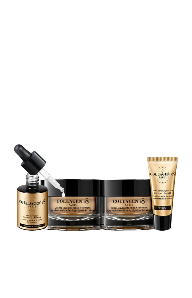 Routine anti-rides & fermeté - Collagène marin & diamant - 4 produits