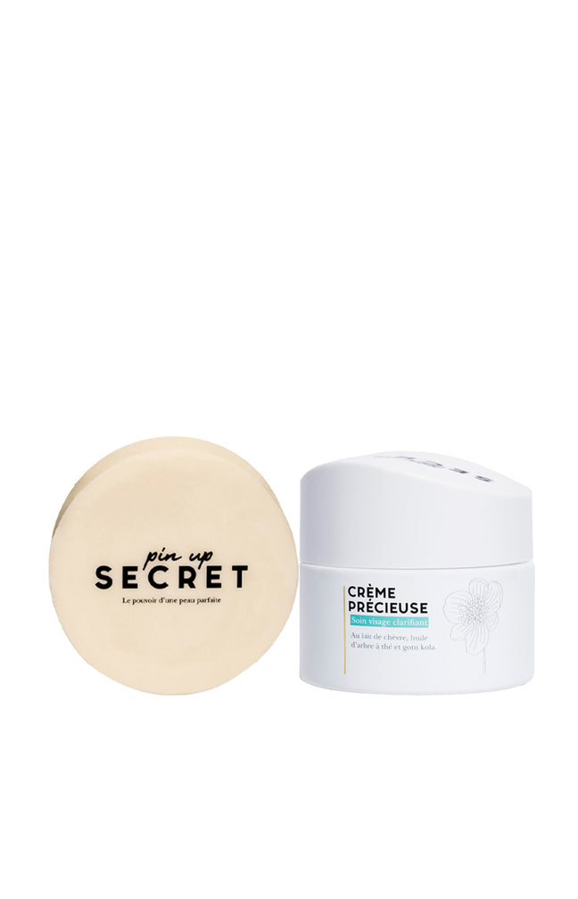 Savon solide & crème hydratante - Peaux sèches à imperfections - Visage