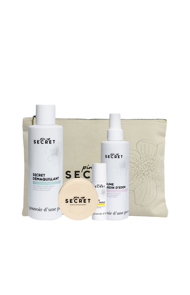 Routine soin complète avec pochette - Visage - 5 produits