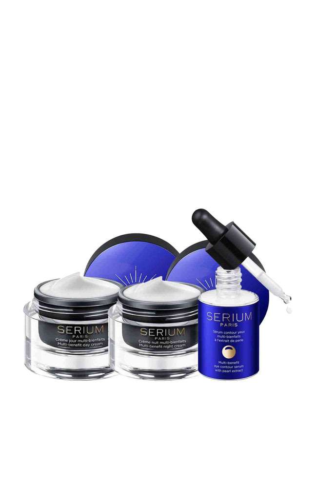 Trio anti-âge - Acide hyaluronique & extrait de perle - Jour & nuit - Visage