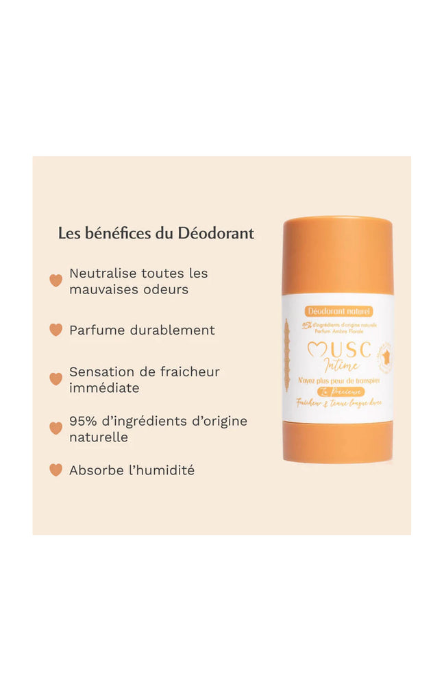 Déodorant naturel - La précieuse - Ambre florale - 50 g