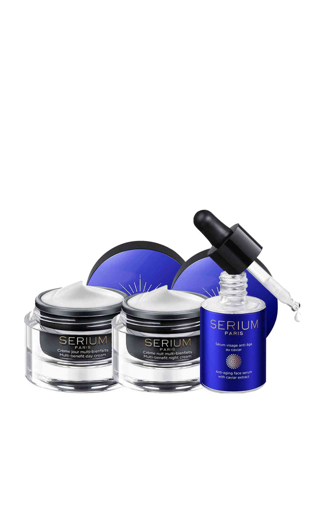 Trio anti-âge - Acide hyaluronique & caviar - Jour & nuit - Visage