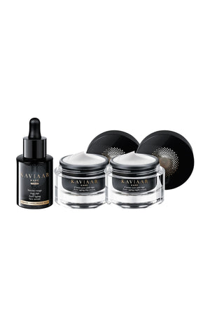 Routine jour & nuit anti-âge - Acide hyaluronique & caviar - 3 produits