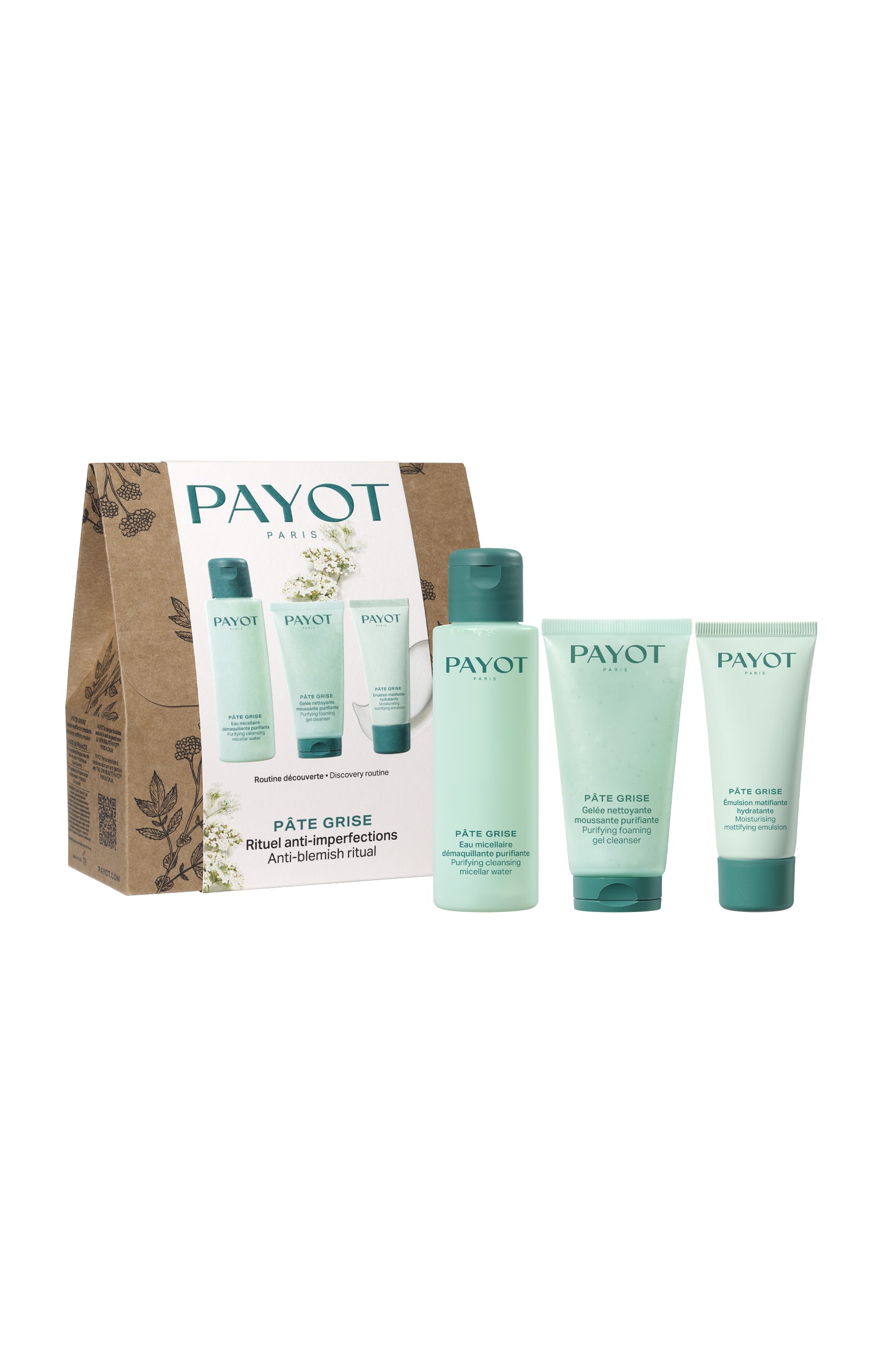 Coffret Pâte Grise - Peaux à imperfections à grasses - 3 produits