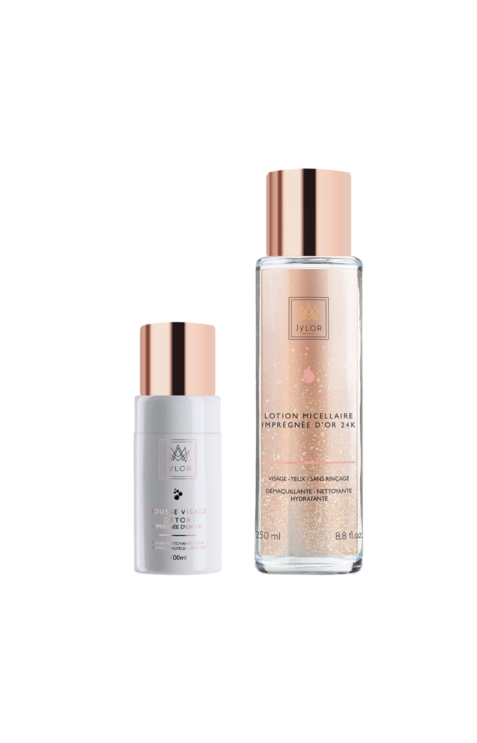 Mousse nettoyante détox & lotion micellaire - Or 24 k - Visage