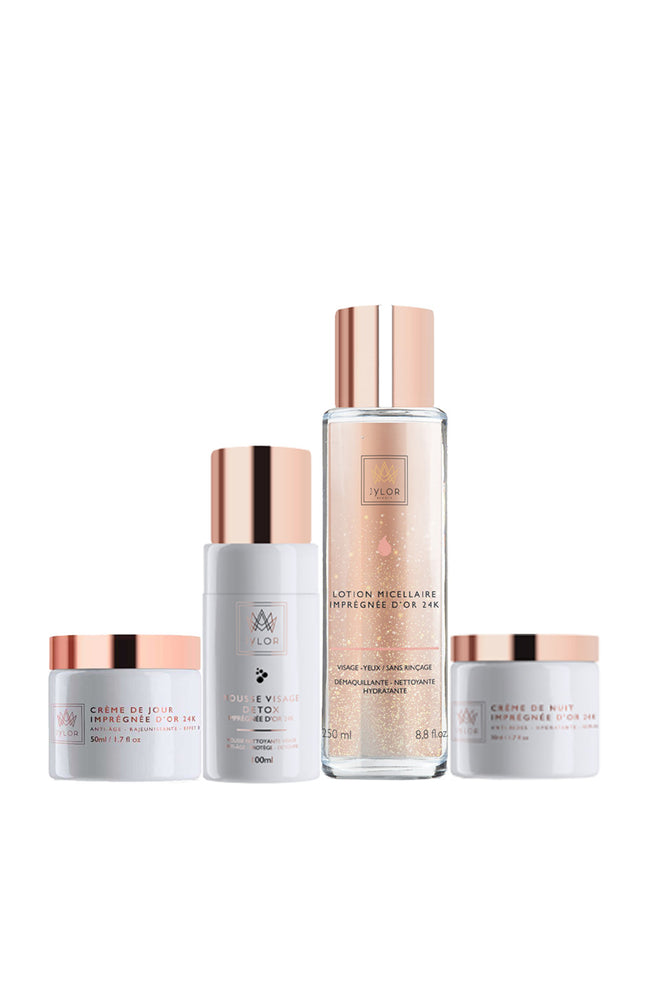 Routine nettoyante & anti-âge - Or 24k - Visage - 4 produits