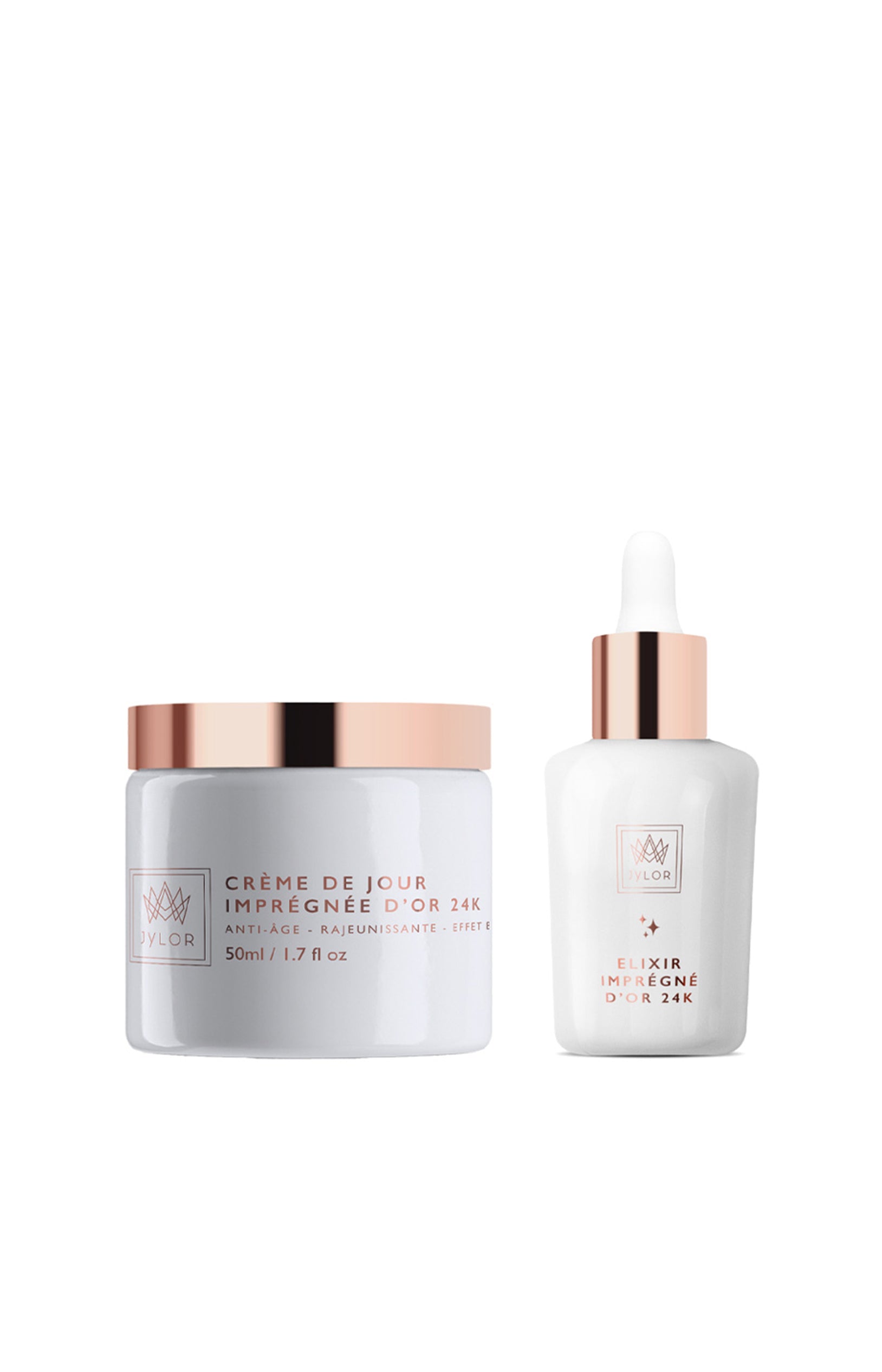 Sérum hydratant & crème de jour anti-âge - Or 24k - Visage