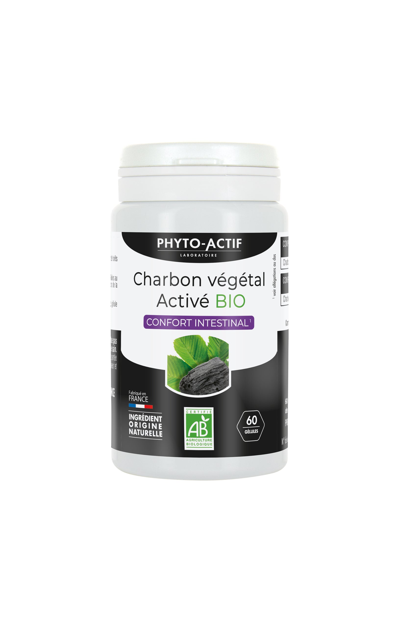 Compléments alimentaires bio - Charbon végétal - 1 mois