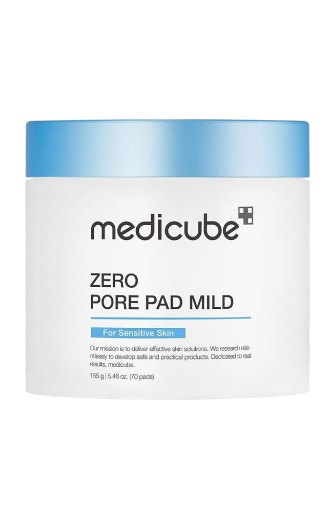 Medicube - Pads exfoliants doux - PHA & Acide hyaluronique - Peaux sensibles - 70 unités