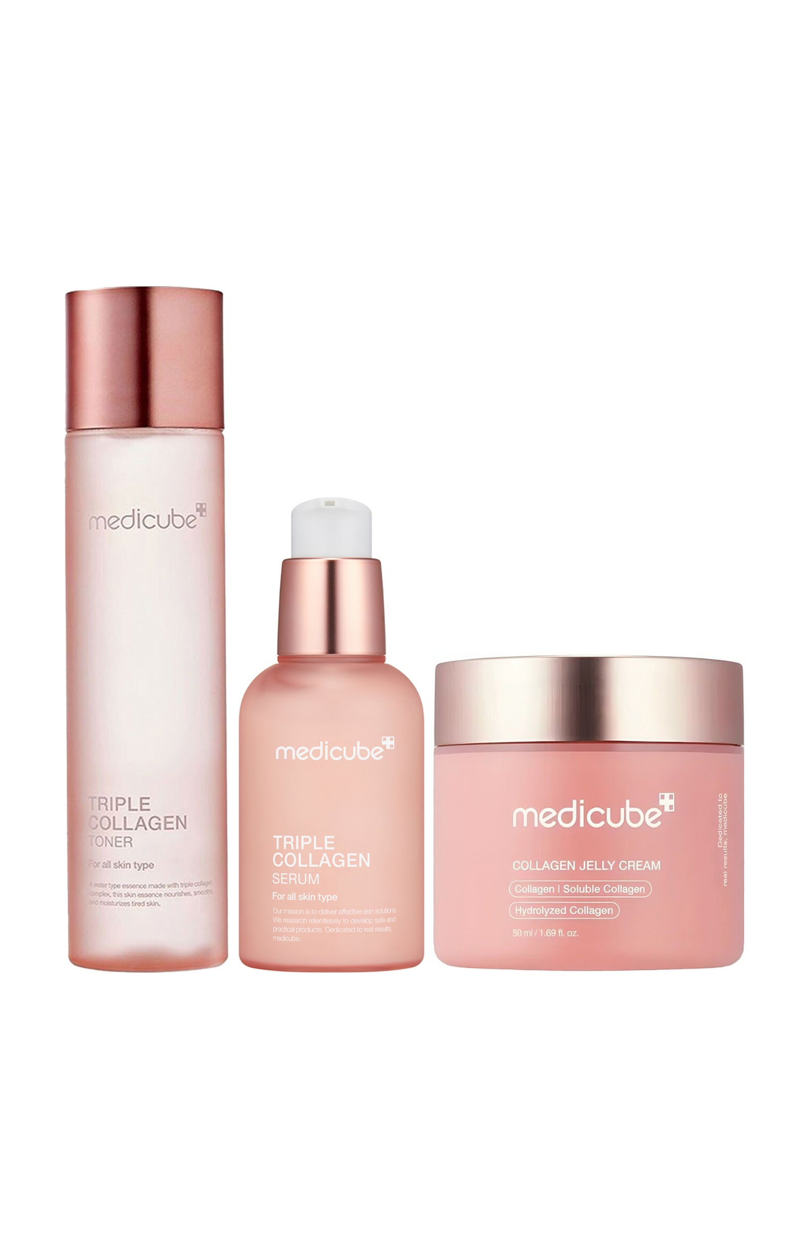 Routine hydratante - Collagène - Visage - 3 produits