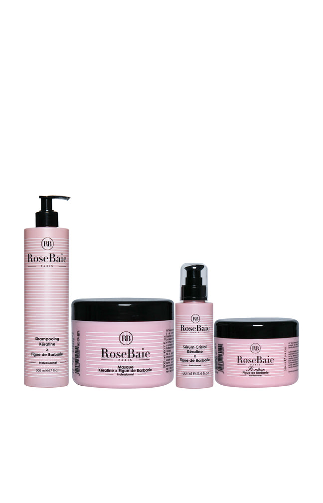 Routine capillaire - Kératine & figue de Barbarie - 4 produits