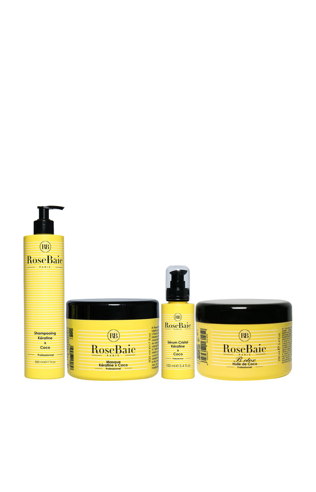 Routine capillaire - Kératine & coco - 4 produits