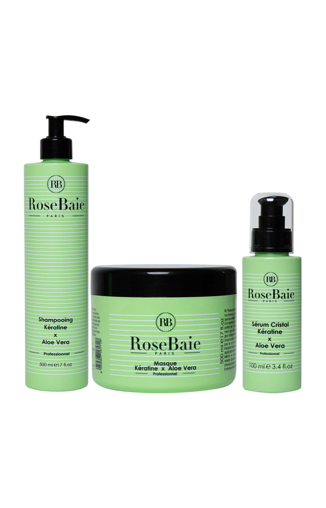 Routine capillaire - Kératine & aloe vera - 3 produits