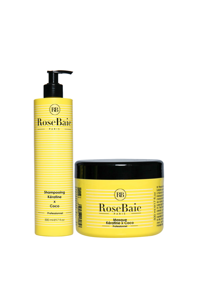 Shampoing & masque - Kératine & coco - 2 produits