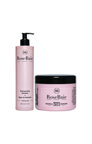 Shampoing & masque - Kératine & figue de Barbarie - 2 produits