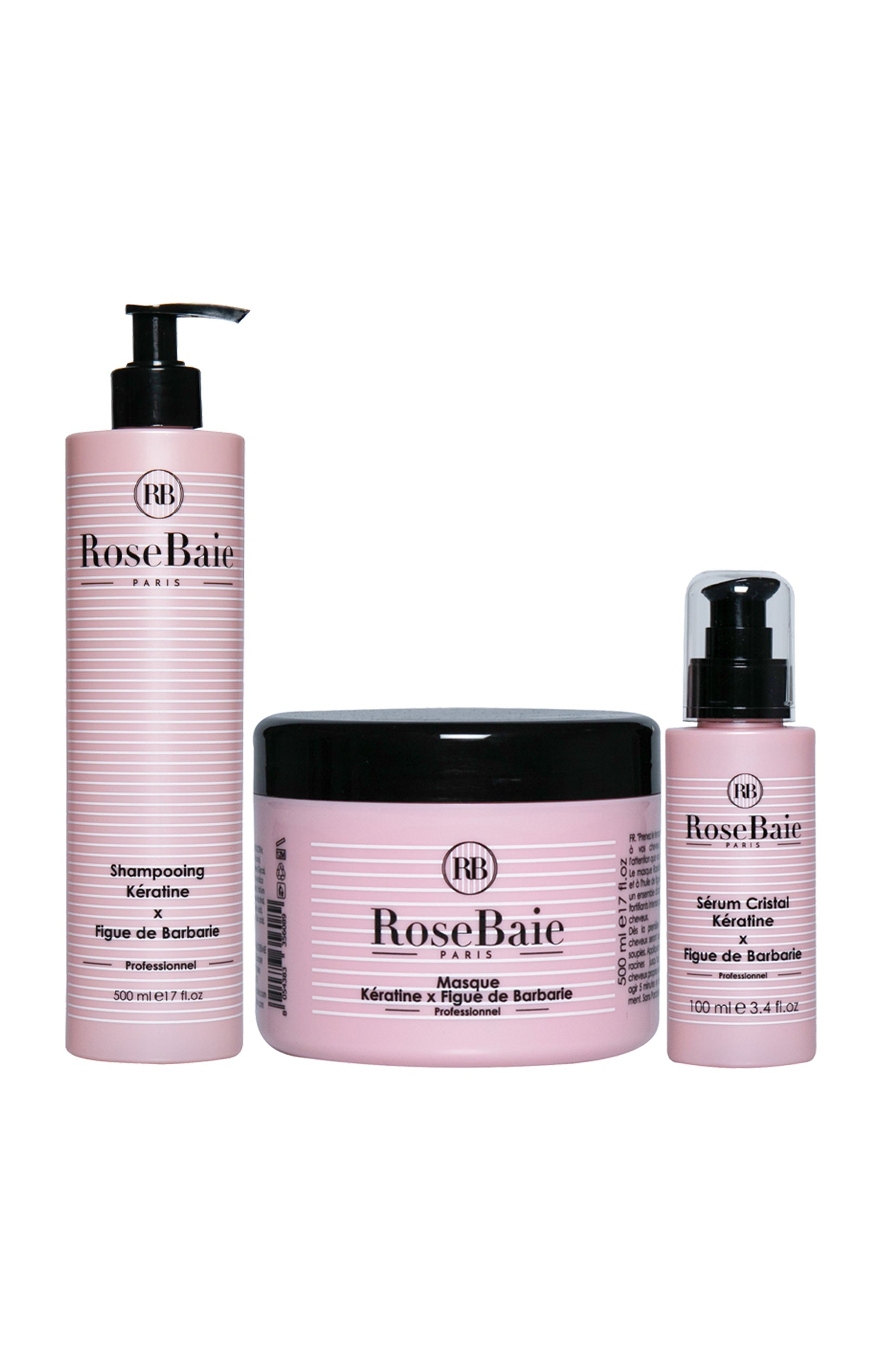 Routine capillaire - Kératine & figue de Barbarie - 3 produits
