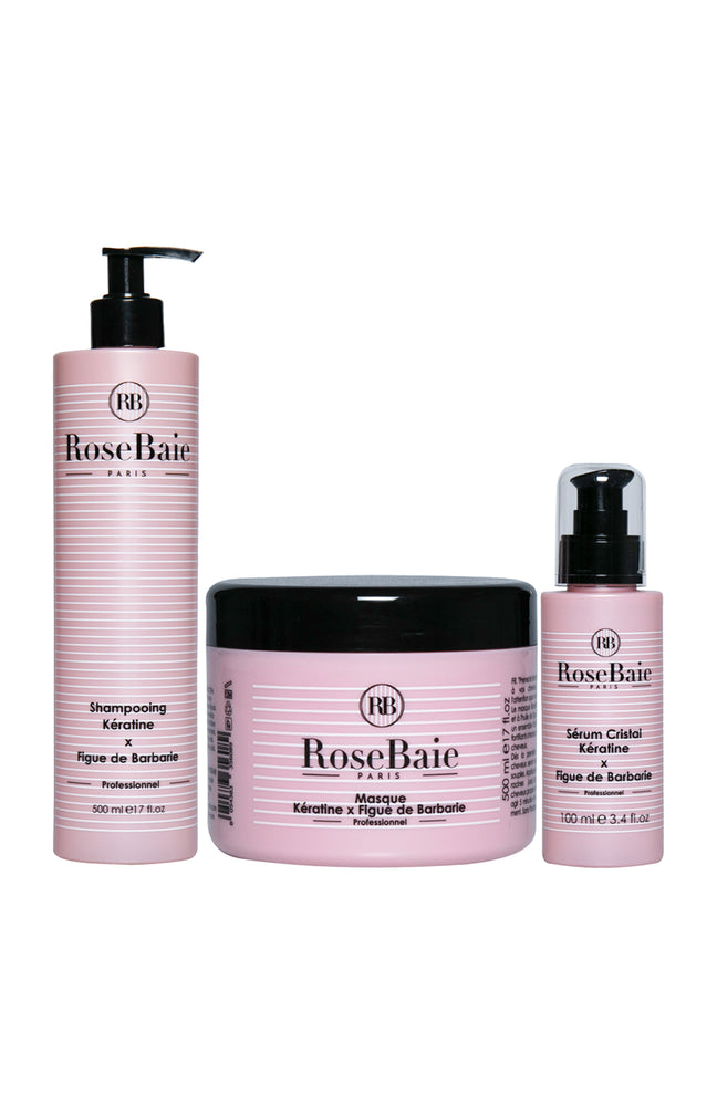Routine capillaire - Kératine & figue de Barbarie - 3 produits