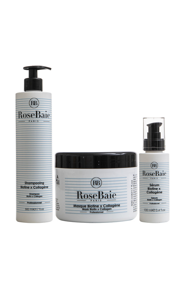 Routine capillaire - Biotine & Collagene - 3 produits