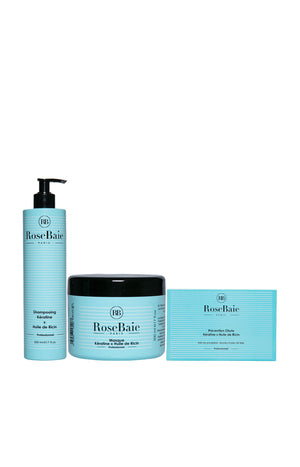 Routine capillaire anti-chute - Kératine & huile de ricin - 3 produits