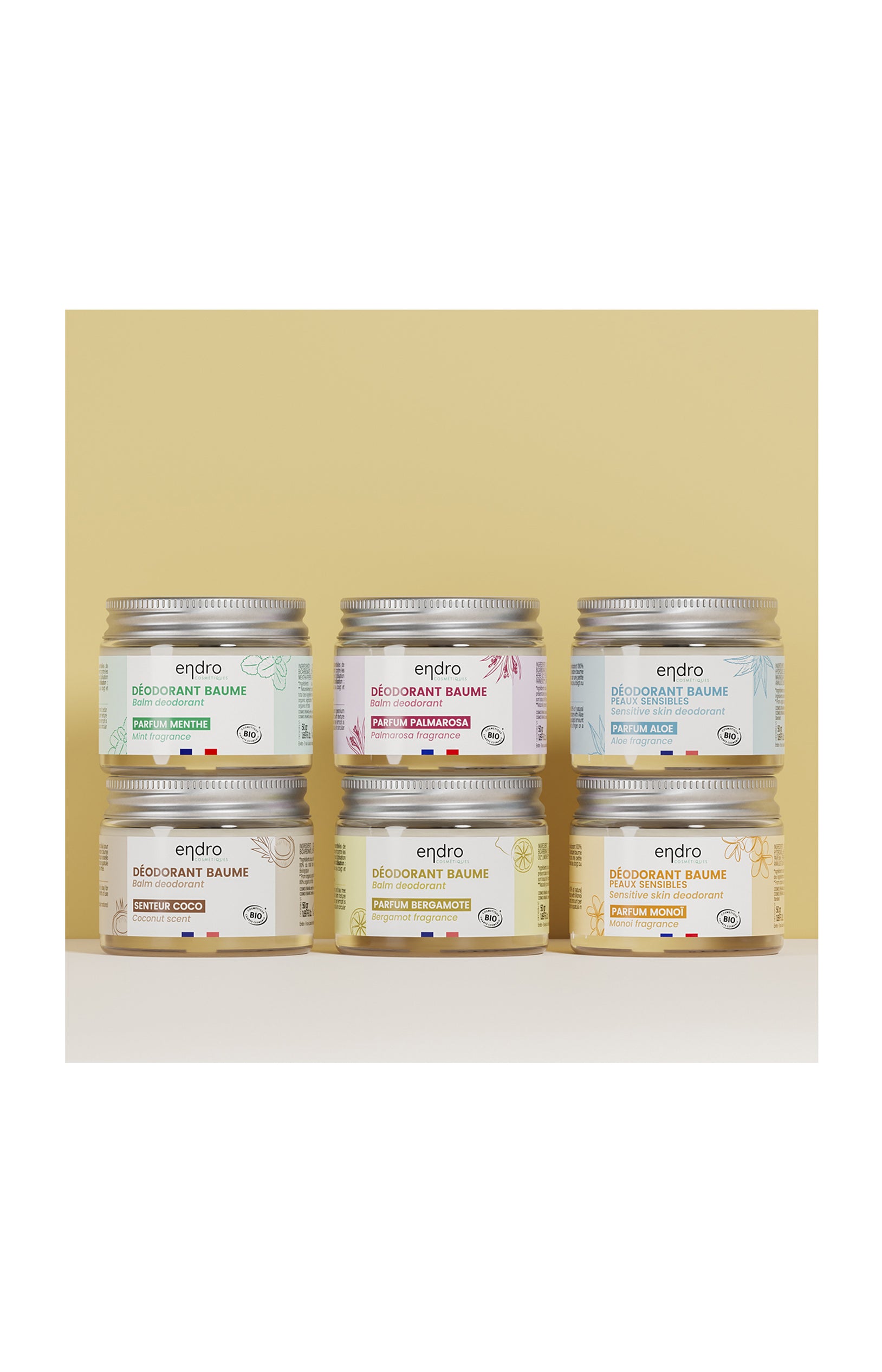 Déodorants solides pack familial - Corps - 6 x 50 ml