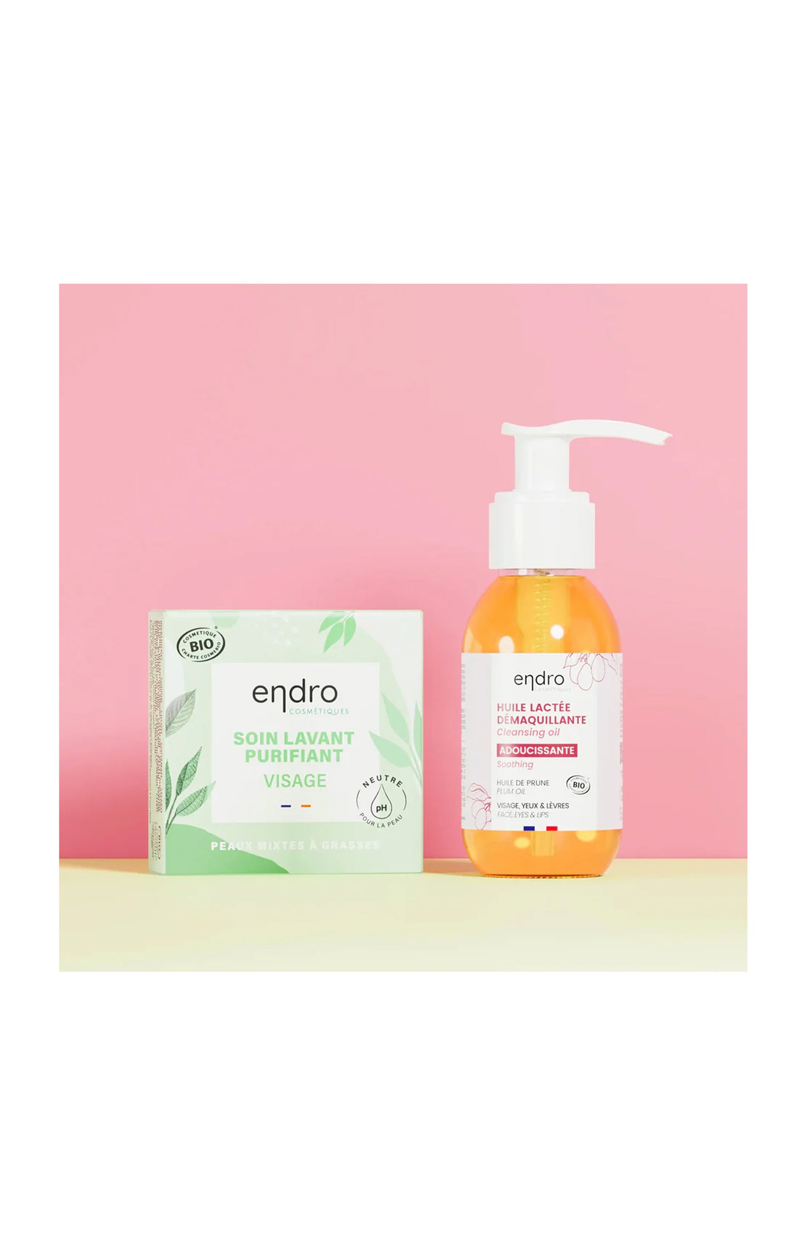 Routine double nettoyage - Peaux mixtes à grasses - 2 produits