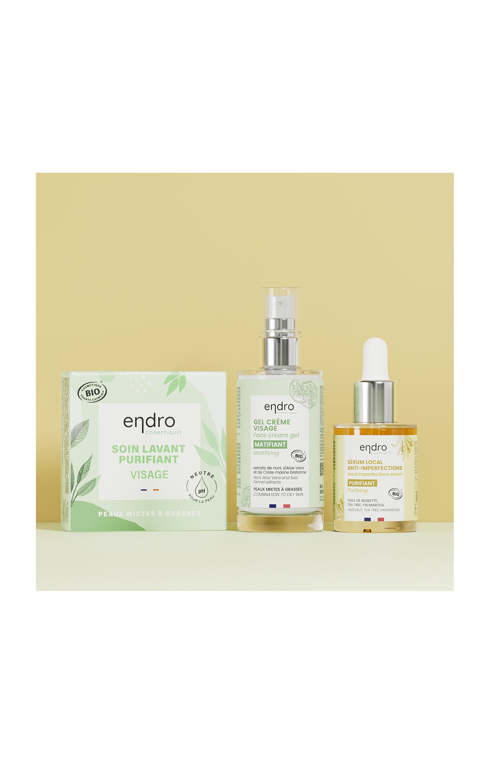 Routine anti-imperfections - Peaux mixtes à grasses - 3 produits