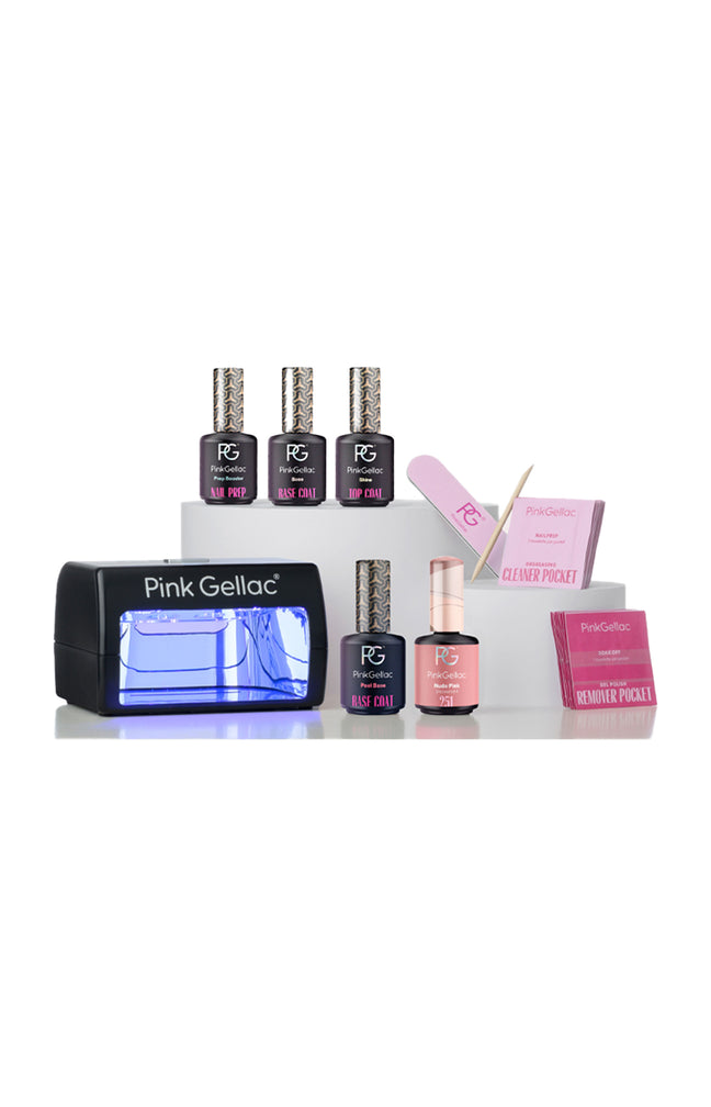 Kit de manucure gel - Noir - 7 pièces