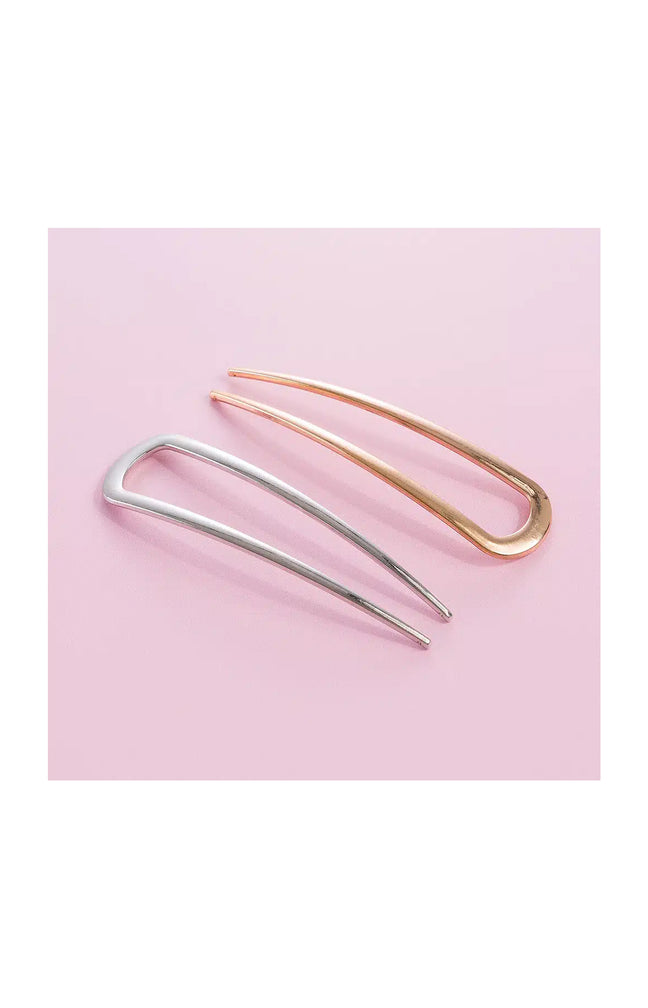 Duo d'épingles à chignon - Doré & argenté