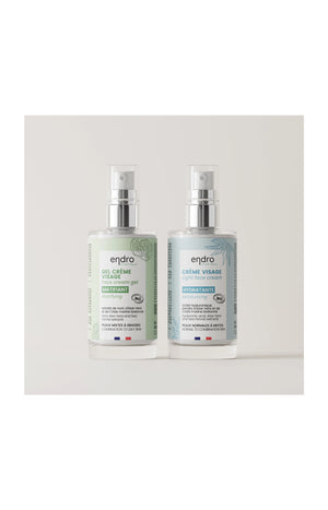 Crèmes hydratante & matifiante bio - Peaux mixtes à grasses - 2 x 50 ml