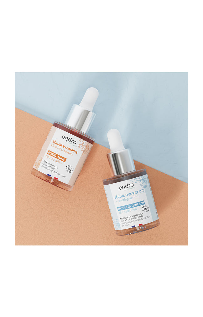 Sérums bio bonne mine & hydratant - Vitamine C & acide hyaluronique - Visage - 2 x 30 ml