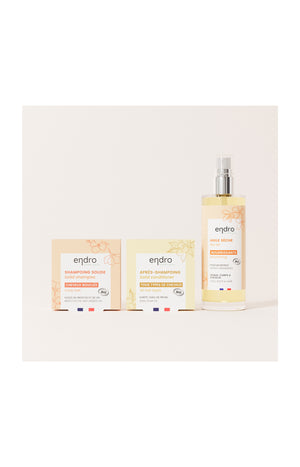 Shampoing, après shampoing & huile sèche - Cheveux bouclés