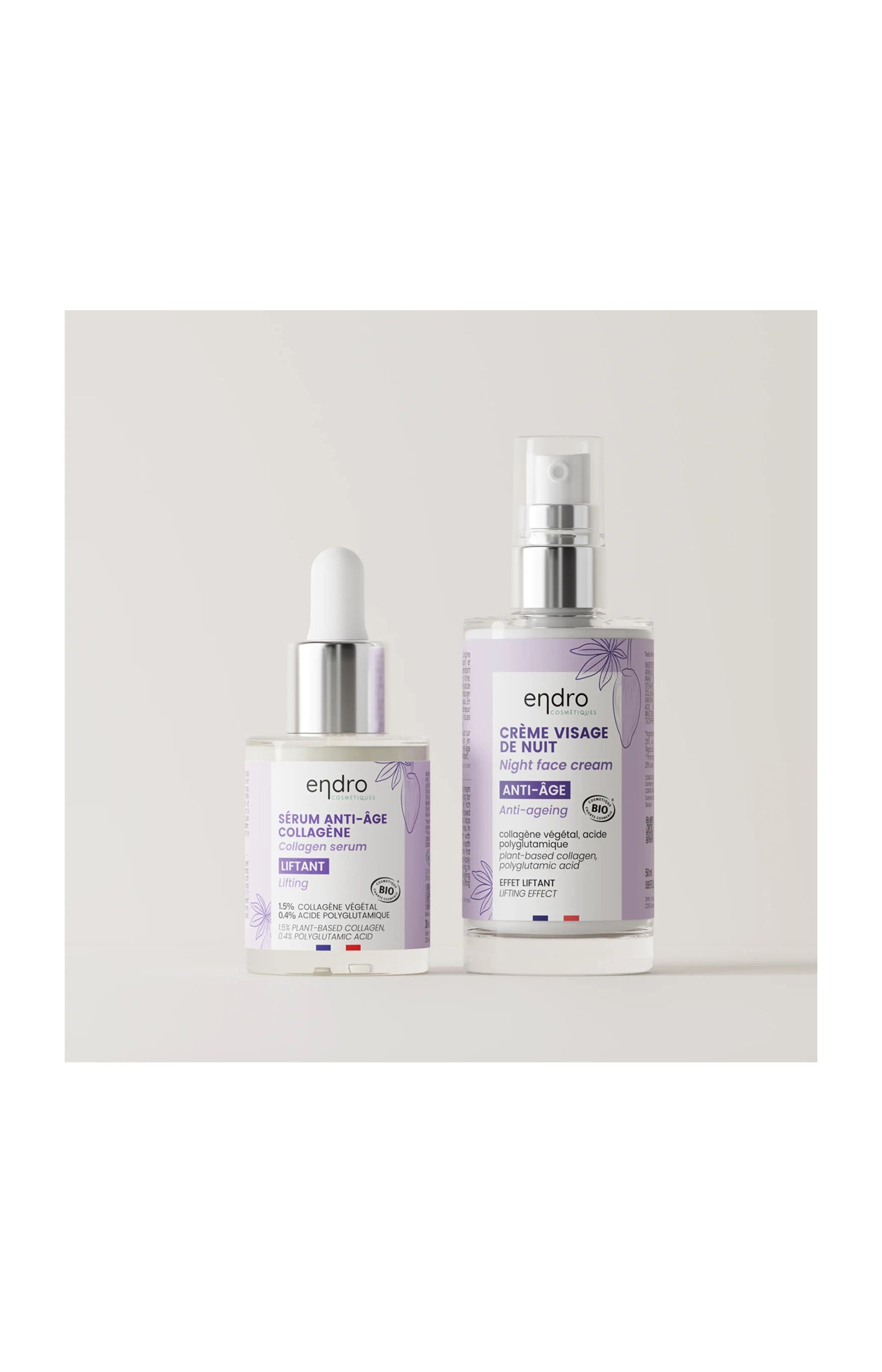 Crème & sérum anti-âge - Collagène - Peaux matures