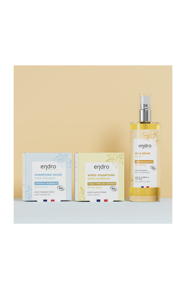 Shampoing, après-shampoing & huile sèche - Cheveux normaux