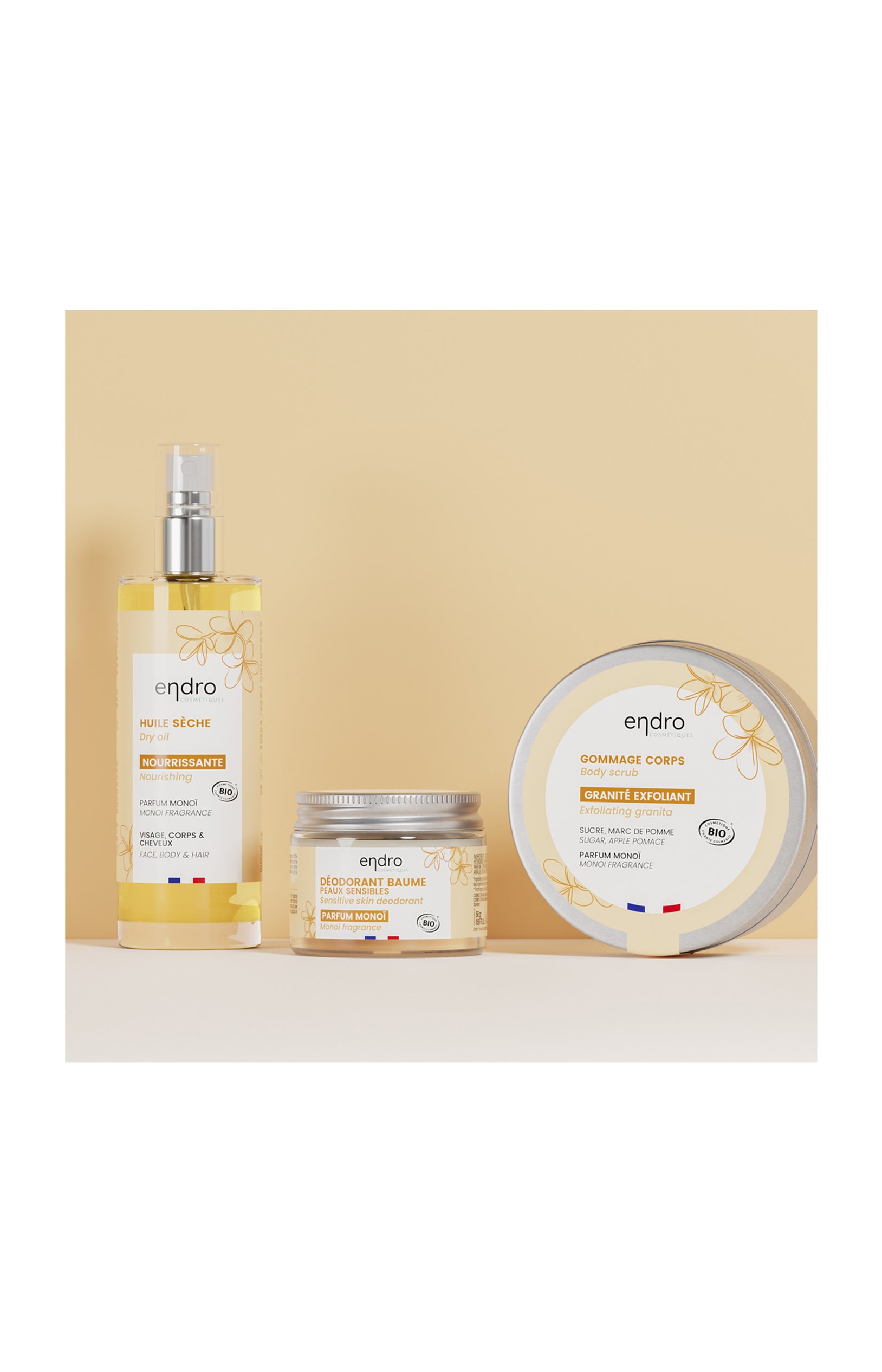 Routine corporelle - Monoï - 3 produits