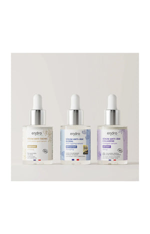 Sérums anti-âge & anti-taches - Acide hyaluronique, Collagène & Bakuchiol - Visage - 3 x 30 ml