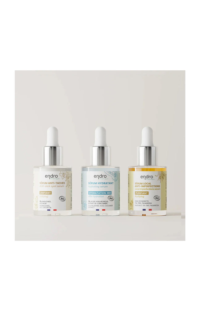 Routine anti-imperfections - Acide hyaluronique & bakuchiol - Visage - 3 x 30 ml