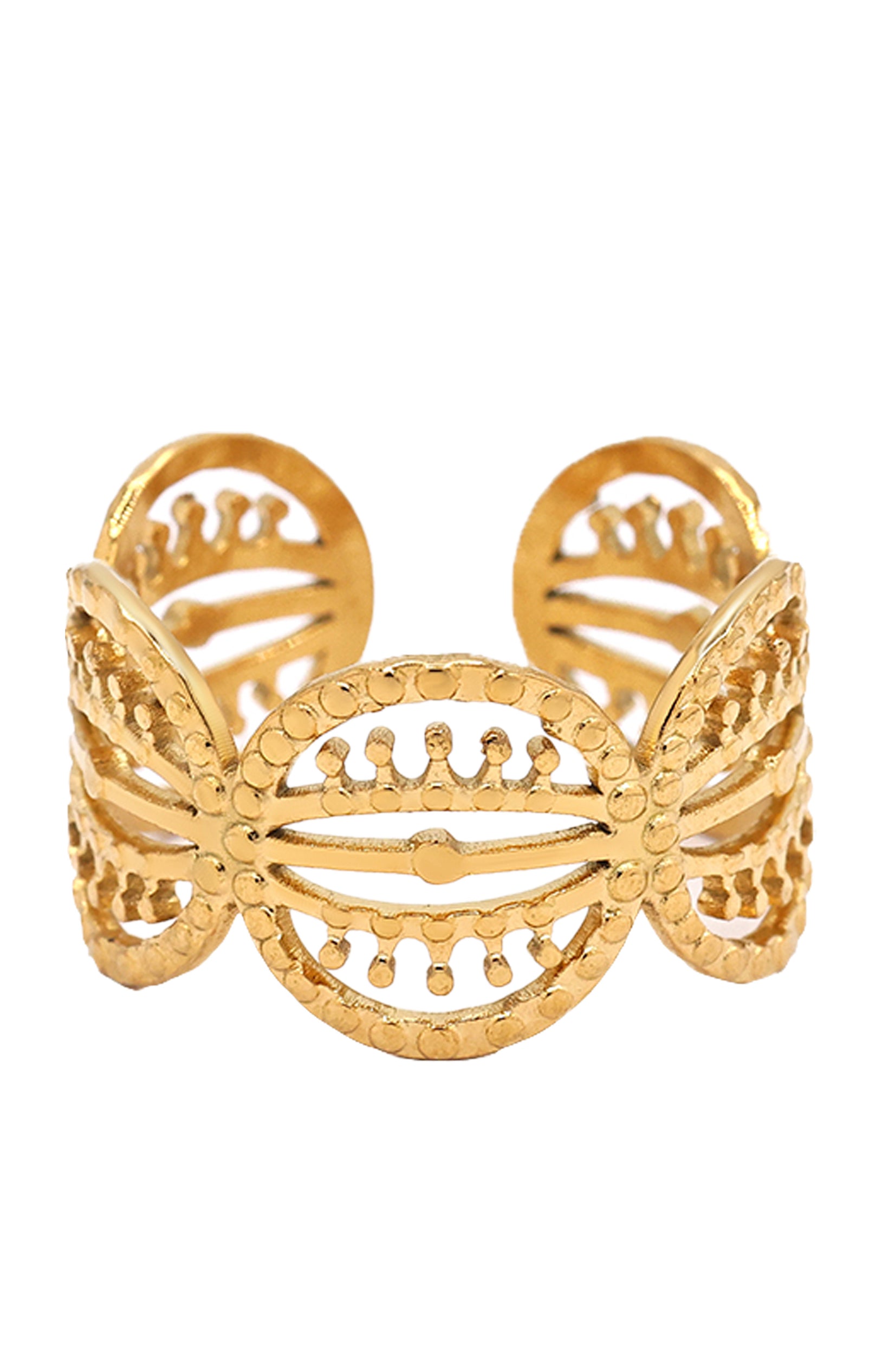 Bague ajustable Sophie - Acier inoxydable - Doré