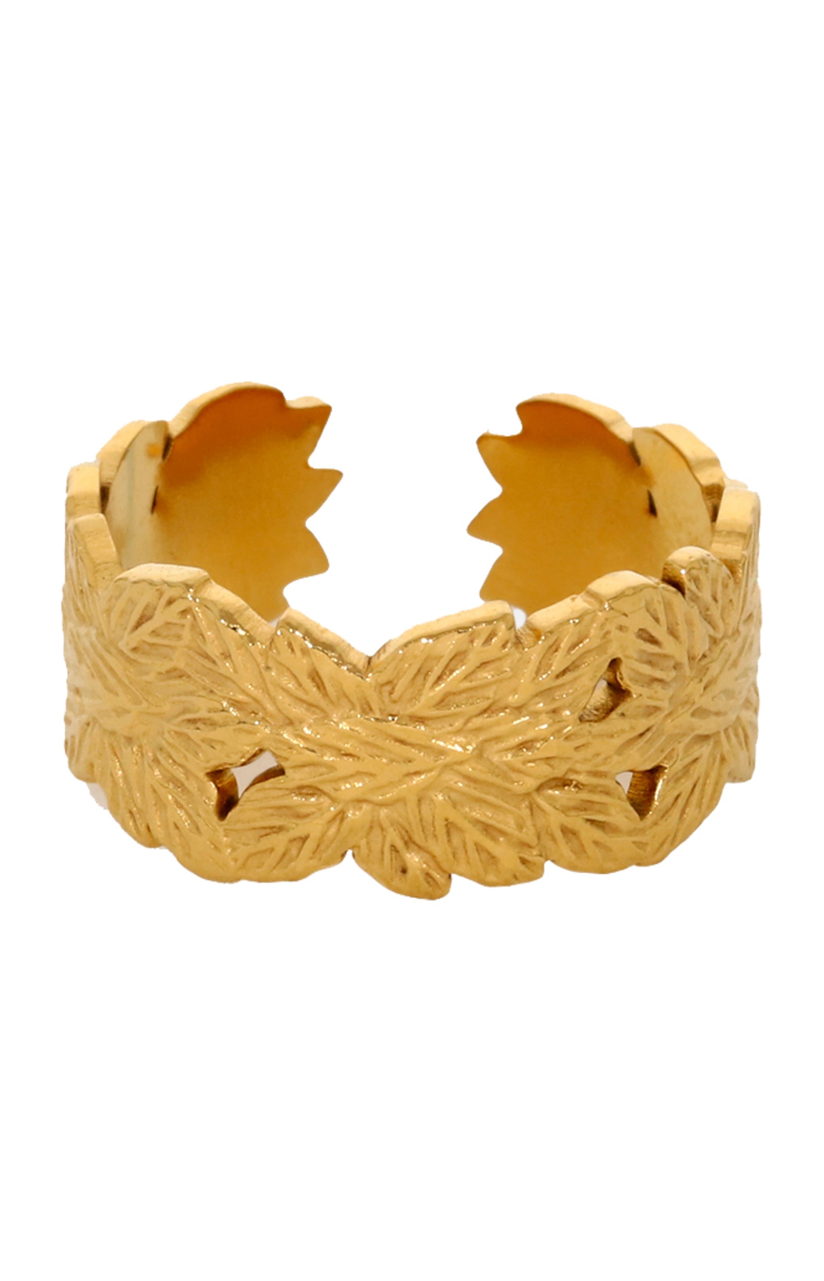 Bague Ajustable Honorine - Acier inoxydable - Doré