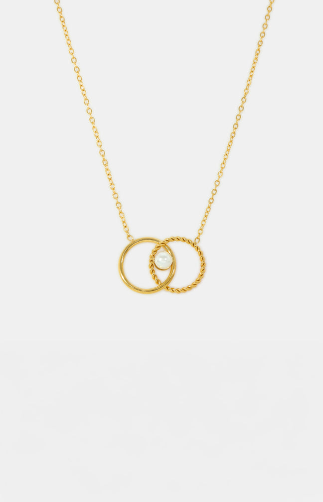 Collier Jenna - Acier inoxydable - Doré