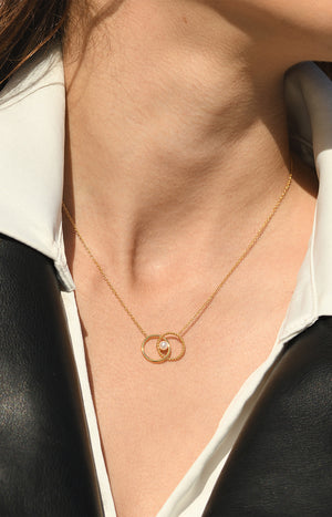 Collier Jenna - Acier inoxydable - Doré