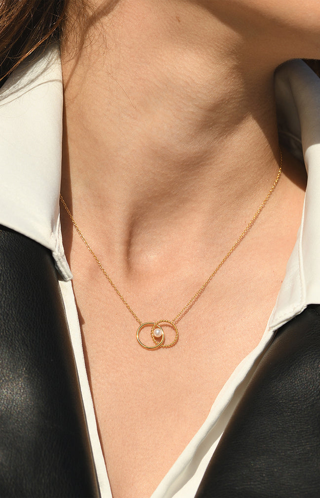 Collier Jenna - Acier inoxydable - Doré