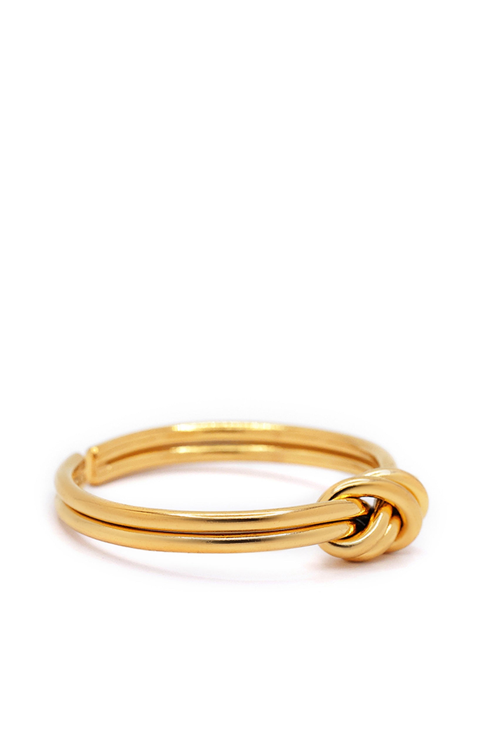 Bague ajustable Yasmine - Acier inoxydable - Doré